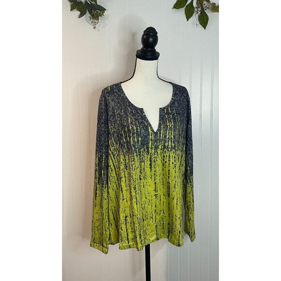 Noracora Womens Long Sleeve Tunic Top With Abstract Pattern - Picture 6 of 14